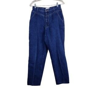 VTG 80's Calvin Klein Womens Size 11 Denim Blue Jeans High Rise Dark Wash Cotton